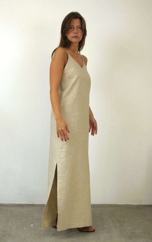 Long straight dress