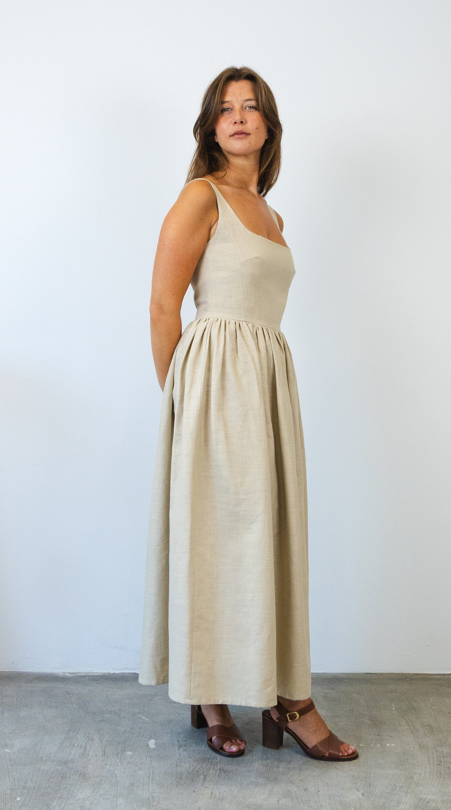 Square Neckline Dress