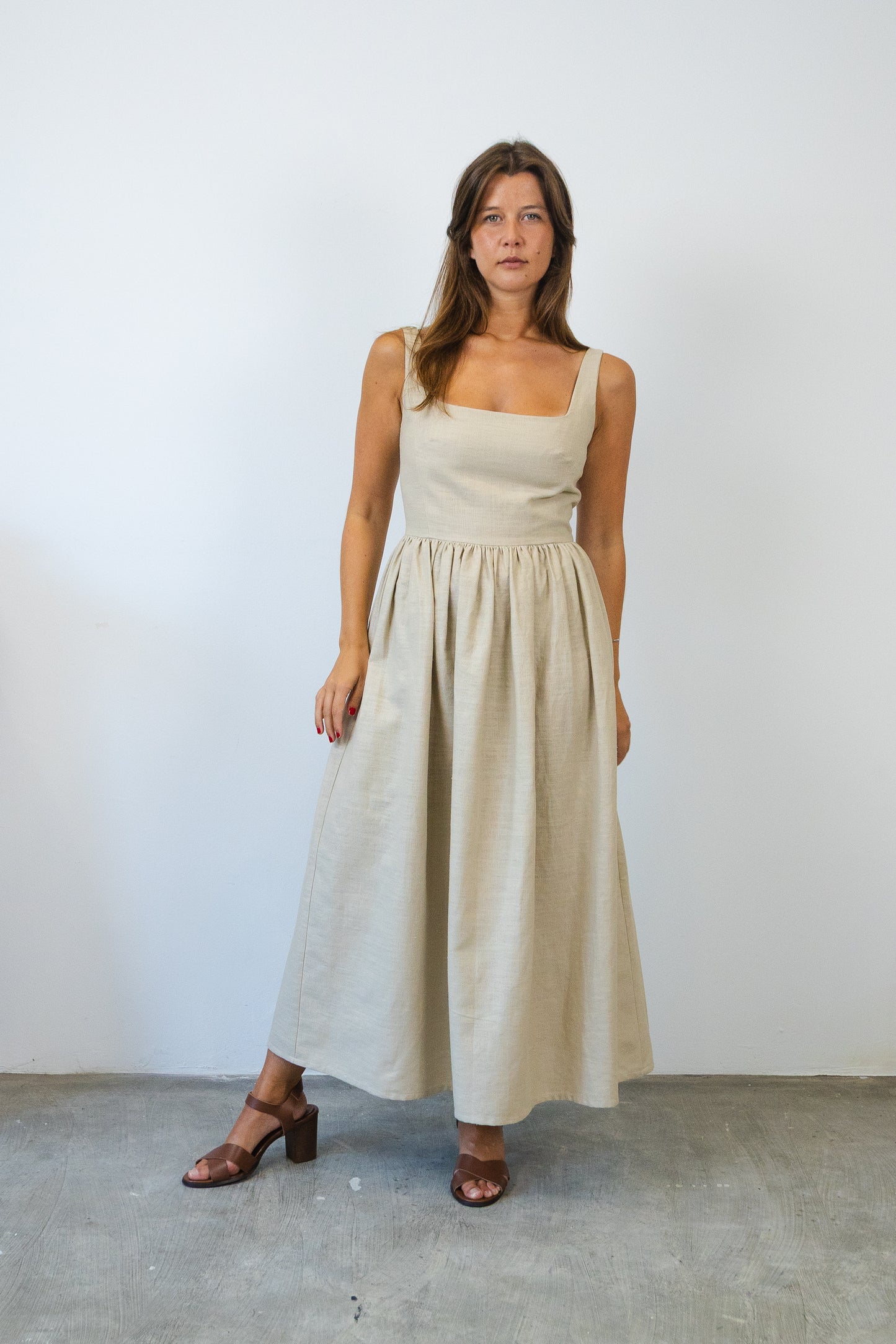 Square Neckline Dress