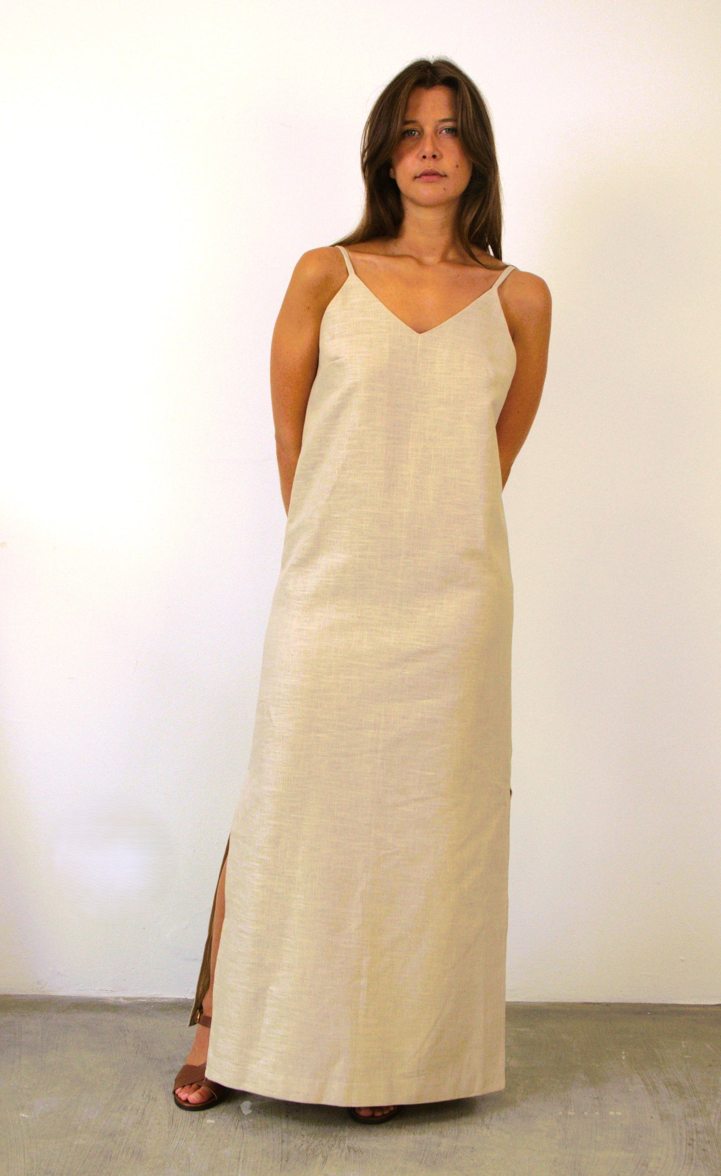 Long straight dress