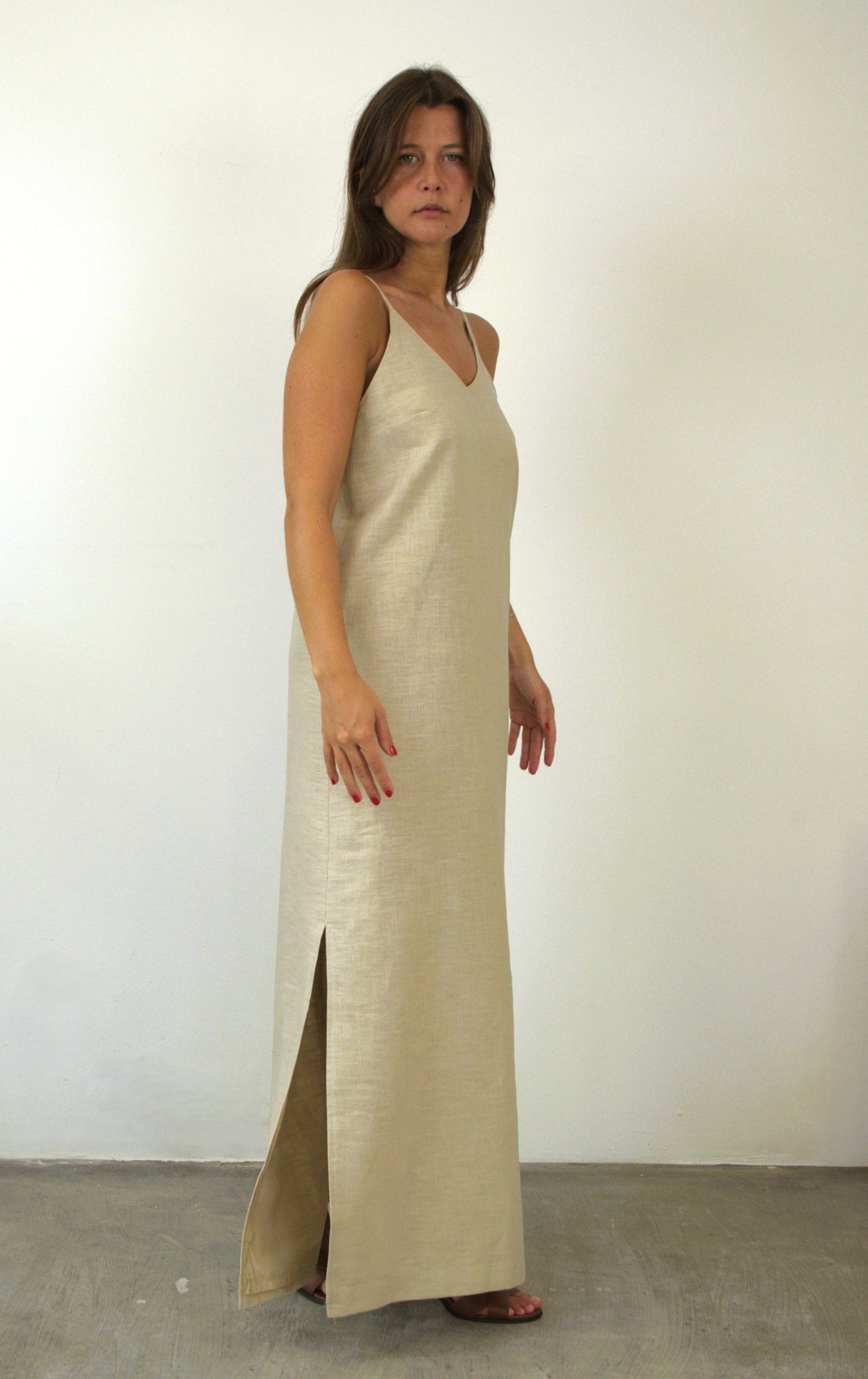 Long straight dress