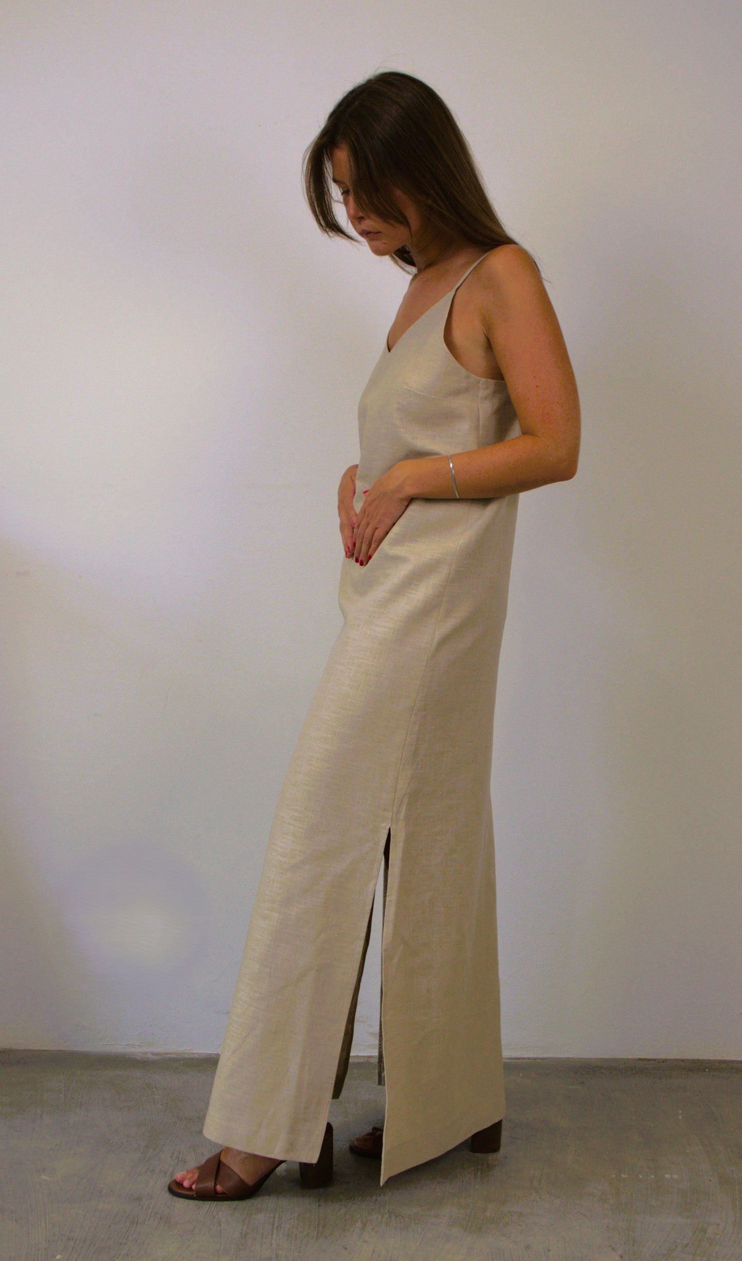 Long straight dress