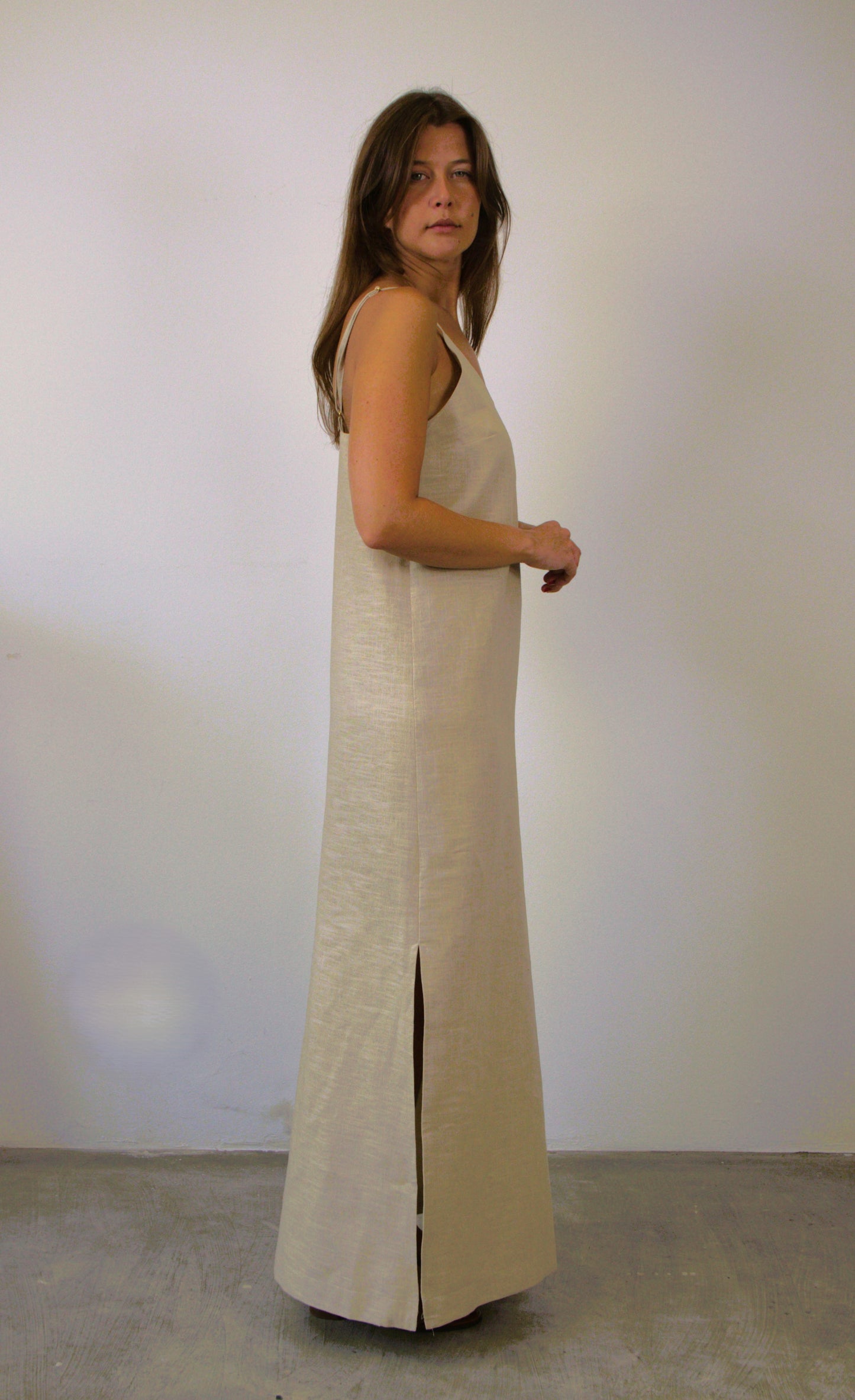 Long straight dress