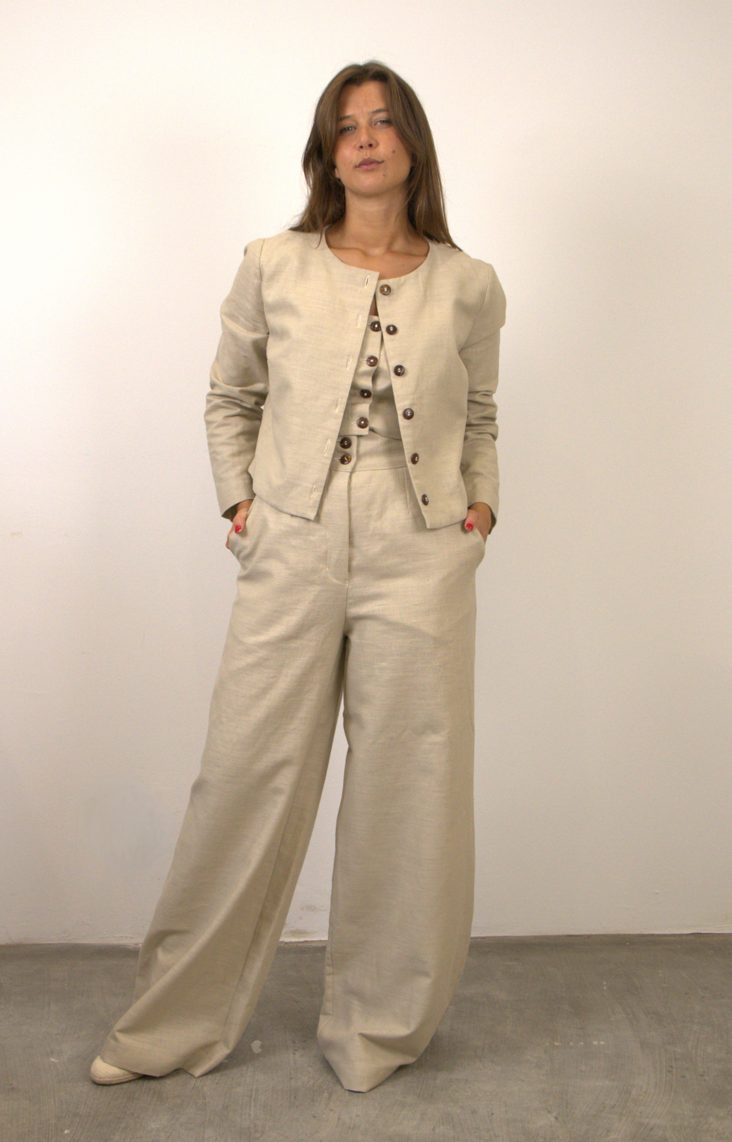 Long-sleeved bolero jacket